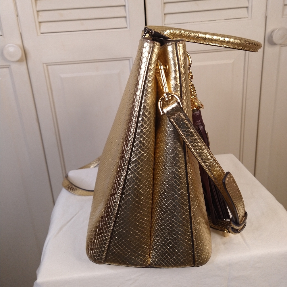 Michael Kors Gold Tote Bag - Picture 9 of 16